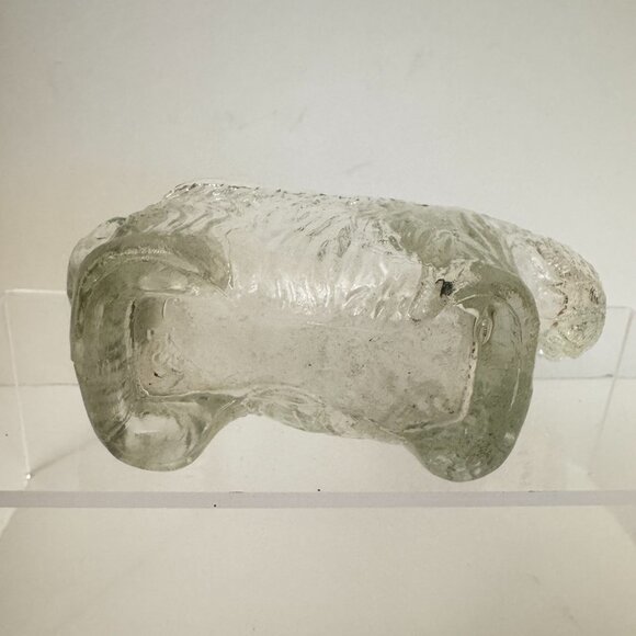 Vtg Scottie Dog Creamer 1930s Clear Glass Caddy Post Cereal Promotion L.E. Smith - Picture 6 of 7